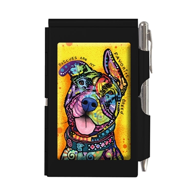 Rescues are my Favorite Breed Wellspring Flip Notepad with Pen