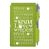 Rescue Love Repeat Wellspring Flip Notepad with Pen