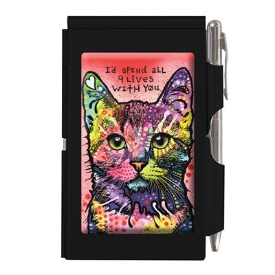 I'd Spend all Nine Lives with You Wellspring Flip Notepad with Pen