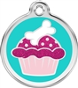 Red Dingo Large Glitter Cupcake Tag