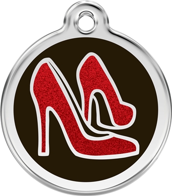 Red Dingo Large Glitter Red Shoes Tag