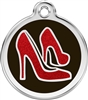 Red Dingo Small Glitter Red Shoes Tag