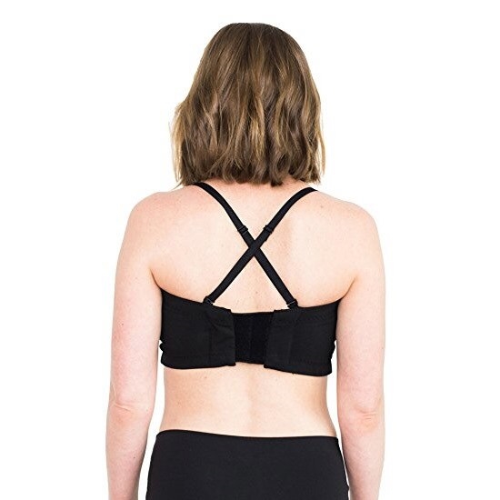 The Simple Wishes Hands Free Pumping Adjustable Bra ( Black ) I