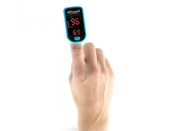 Proactive Finger Pulse Oximeter with Pouch and Hanging Cord with Carrying Case  Shipping 48 US States