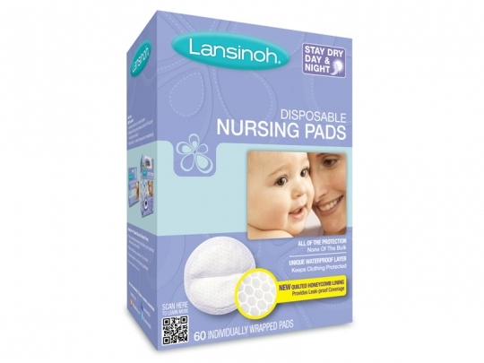 Lansinoh Disposable Nursing Bra Pads 60's - designed to offer