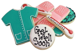 Get Well Soon Gift Box Sugar Cookies