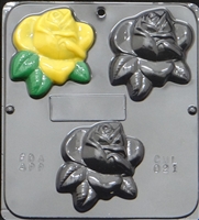021 Large Rose Soap or Chocolate Mold