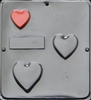 023 Stacking Hearts Soap or Chocolate Candy Mold