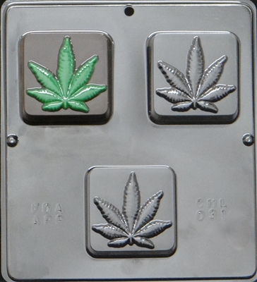 031 Hemp Marijuana Soap or Chocolate Candy Mold