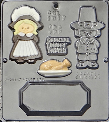 1017 Pilgrim Scene Chocolate Candy Mold