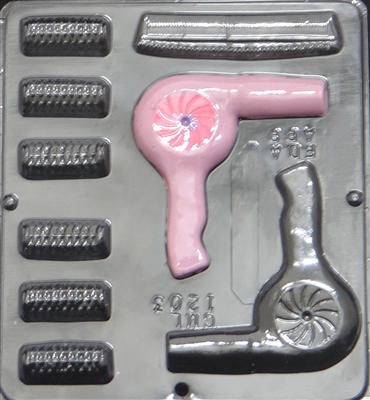 1203 Hairdresser Set Chocolate Candy Mold