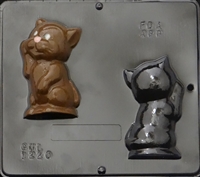 1220 Kitten Assembly Chocolate Candy Mold