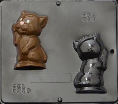 1220 Kitten Assembly Chocolate Candy Mold