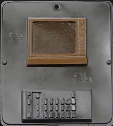 1221 TV & Remote Chocolate Candy Mold