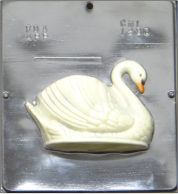 1280 Swan Assembly Facing Right Chocolate Candy Mold