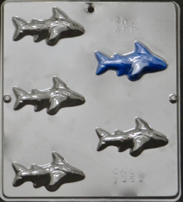 1369 Small Shark Size Chocolate Candy Mold