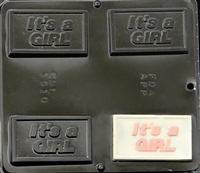 1510 It's a Girl Chocolate Candy Mold