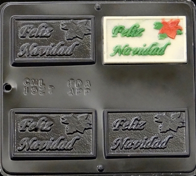 1527 Feliz Navidad chocolate Candy Mold