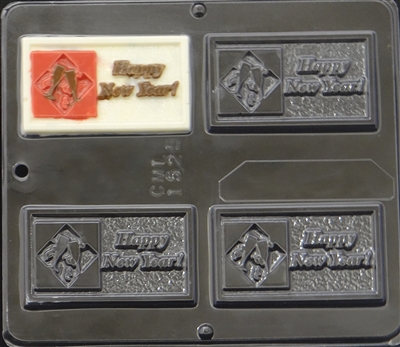 1529 Happy New Year Chocolate Candy Mold