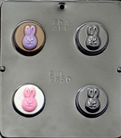 1650 Bunny Rabbit Face Oreo Cookie Chocolate Candy Mold