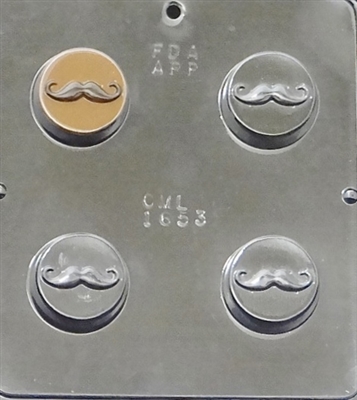 1653 Mustache Oreo Cookie Chocolate Candy Mold