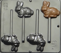 1814 Rabbit Pop Lollipop Chocolate Candy Mold