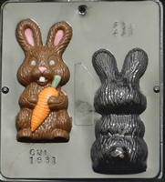 1831 Bunny holding Carrot Assembly Chocolate Candy Mold