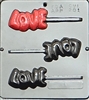 201 "LOVE" Pop Lollipop Chocolate Candy Mold