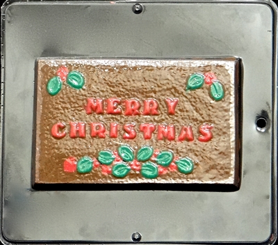 2016 Merry Christmas Card Chocolate Candy Mold