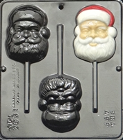 2031 Santa Face Pop Lollipop Chocolate Candy Mold