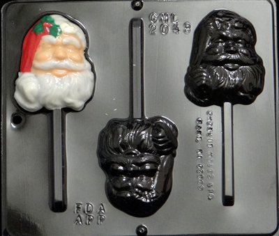2048 Santa Face Pop Lollipop Chocolate Candy Mold