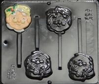 2049 Mrs. Santa Claus Lollipop Chocolate Candy Mold