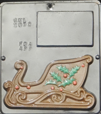 2072 Christmas Sleigh "Left Side" Chocolate Candy Mold