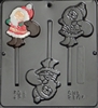 2106 Santa with Gift Bag Lollipop Chocolate Candy mold