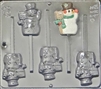 2118 Snowman Lollipop Chocolate Candy Mold