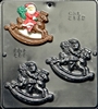 2119 Rocking Horse Santa Chocolate Candy Mold