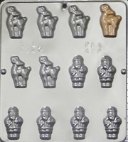 2127 Deer & Santa Assortment Chocolate Candy Mold