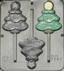 2141 Christmas Tree with Star Chocolate Candy Mold