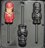 2142 Toy Soldier Lollipop Chocolate Candy Mold