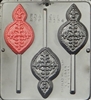 2154 Tree Ornament Lollipop Chocolate Candy Mold