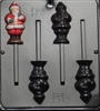 2155 Santa Pop Lollipop Chocolate Candy Mold