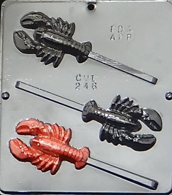 246 Lobster Lollipop Chocolate Candy Mold