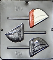 268 Sailboat Lollipop Chocolate Candy Mold