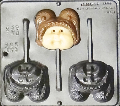 274 Cabbage Baby Girl Lollipop Chocolate Candy Mold