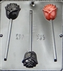 283 Rose Lollipop Chocolate Candy Mold