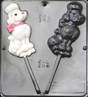 294 Poodle Lollipop Chocolate Candy Mold