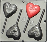 3009 To My Valentine Heart Lollipop
Chocolate Candy Mold