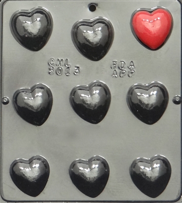 3013 Heart Pieces Chocolate Candy 
Mold