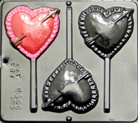 3028 Heart with Arrow Pop Lollipop
Chocolate Candy Mold