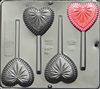 3032 Fancy Heart Pop Lollipop
Chocolate Candy Mold